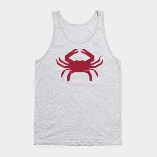 Radioactive Crab Logo Red on Gold Tank Top